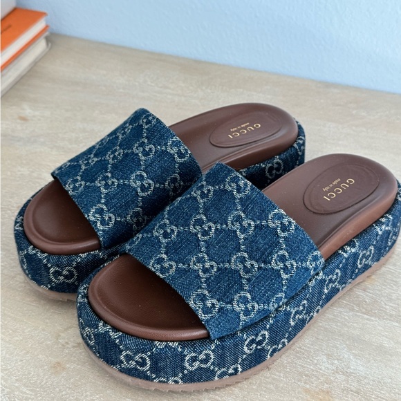 Gucci Angelina Platform Sandals - Picture 8 of 11